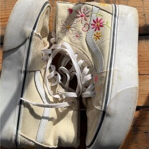 Vans Black and White High-Top Sneakers